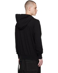 Sweat à capuche noir Rick Owens DRKSHDW