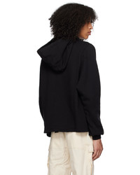 Sweat à capuche noir Rick Owens DRKSHDW