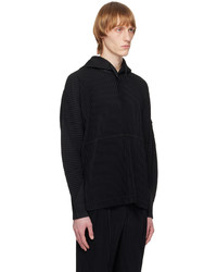 Sweat à capuche noir Homme Plissé Issey Miyake