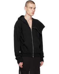 Sweat à capuche noir Rick Owens DRKSHDW