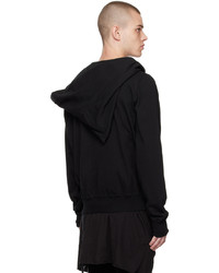 Sweat à capuche noir Rick Owens DRKSHDW