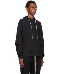 Sweat à capuche noir Rick Owens DRKSHDW