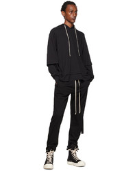 Sweat à capuche noir Rick Owens DRKSHDW