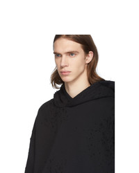 Sweat à capuche noir Amiri