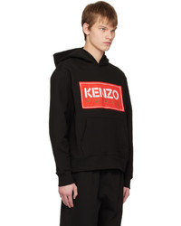 Sweat à capuche noir Kenzo