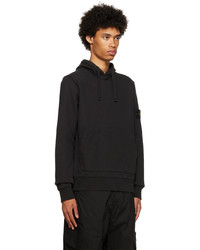 Sweat à capuche noir Stone Island