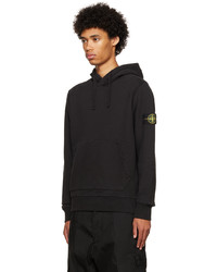 Sweat à capuche noir Stone Island