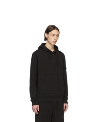 Sweat à capuche noir Stone Island