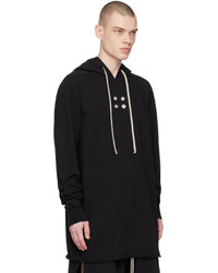 Sweat à capuche noir Rick Owens DRKSHDW