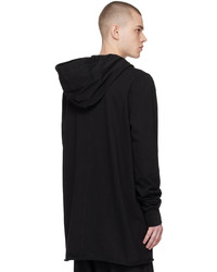 Sweat à capuche noir Rick Owens DRKSHDW