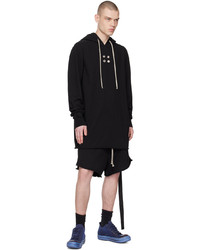 Sweat à capuche noir Rick Owens DRKSHDW