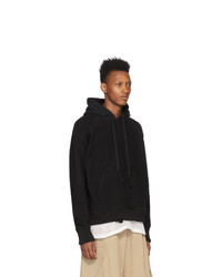 Sweat à capuche noir Greg Lauren