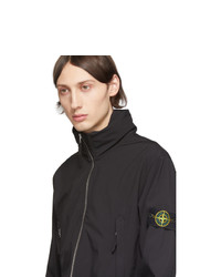 Sweat à capuche noir Stone Island