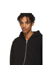 Sweat à capuche noir Amiri