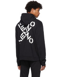 Sweat à capuche noir Kenzo