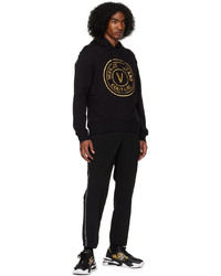 Sweat à capuche noir VERSACE JEANS COUTURE