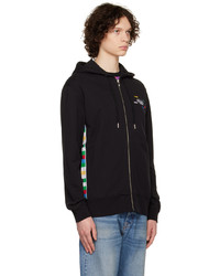 Sweat à capuche noir Missoni