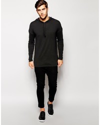 Sweat à capuche noir Asos