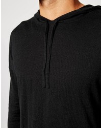 Sweat à capuche noir Asos