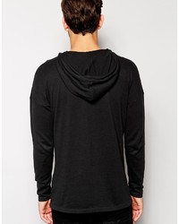 Sweat à capuche noir Asos