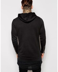 Sweat à capuche noir Asos