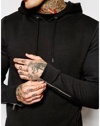 Sweat à capuche noir Asos