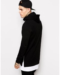 Sweat à capuche noir Asos