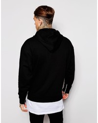 Sweat à capuche noir Asos