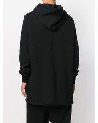 Sweat à capuche noir Rick Owens DRKSHDW