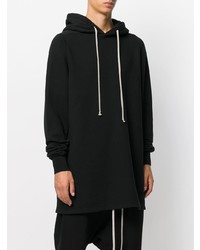 Sweat à capuche noir Rick Owens DRKSHDW