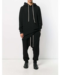 Sweat à capuche noir Rick Owens DRKSHDW