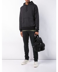 Sweat à capuche noir John Elliott