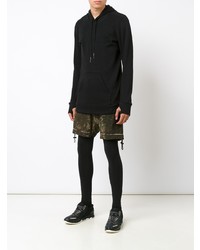 Sweat à capuche noir 11 By Boris Bidjan Saberi