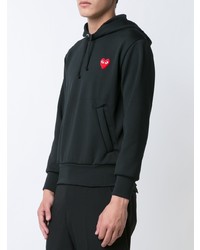 Sweat à capuche noir Comme Des Garcons Play