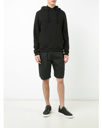 Sweat à capuche noir John Elliott