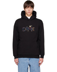 Sweat à capuche noir Dime