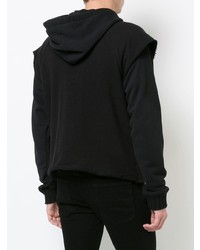 Sweat à capuche noir Amiri