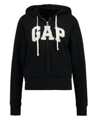 Sweat à capuche noir Gap