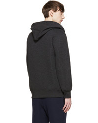 Sweat à capuche noir Sacai