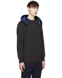 Sweat à capuche noir Sacai