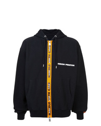 Sweat à capuche noir Heron Preston