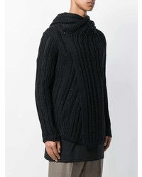 Sweat à capuche noir Rick Owens