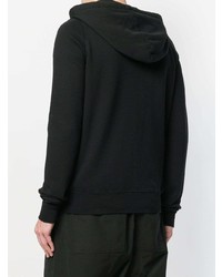 Sweat à capuche noir Rick Owens DRKSHDW