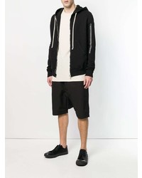 Sweat à capuche noir Rick Owens DRKSHDW