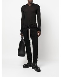 Sweat à capuche noir Rick Owens