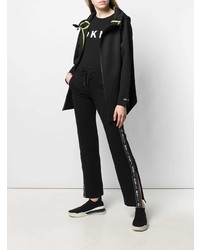 Sweat à capuche noir DKNY