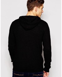 Sweat à capuche noir Jack and Jones