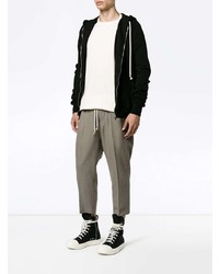 Sweat à capuche noir Rick Owens DRKSHDW