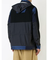 Sweat à capuche noir Sacai