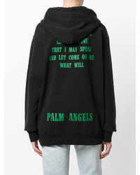 Sweat à capuche noir Palm Angels